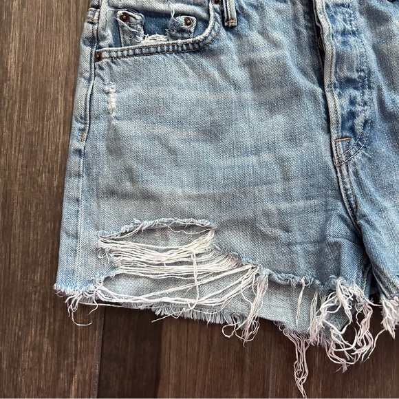 GRLFRND Helena Denim Cut Off Shorts in Tainted Love Sz 27 - Picture 4 of 10